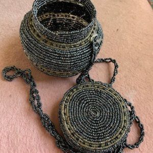 SMALL BEADED BAG OR DECORATION